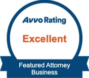 Avvo rating Excellent, featured attorney in business law